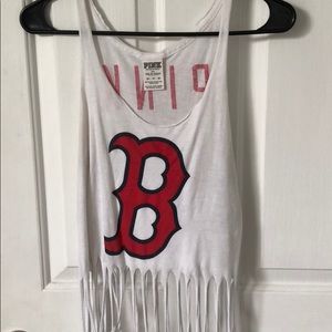 Boston Red Sox Victoria’s Secret fringe crop tank